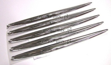 Силиконовая наклейка TEAR, хромированная полоса, 28х1,5 СМ