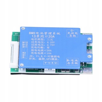 Плата зарядного устройства для литиевой батареи 13S 48V 20A BMS