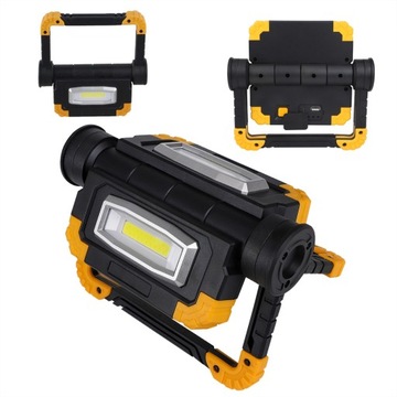 LAMPA ROBOCZA BUDOWLANA LED COB AKUMULATOR 5000 MAH 1500LM