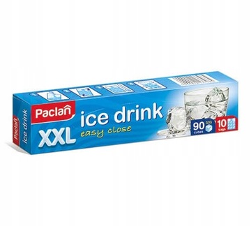PACLAN woreczki do lodu XXL duże kostki 90szt