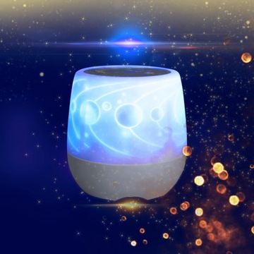 GWIAZD KSIĘŻYC PROJEKTOR LED LAMPA NOCNA OBRÓT 360° PREZENT+POKAZÓW SLAJDÓW