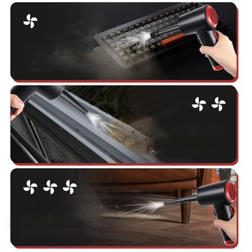 ЭЛЕКТРОМОБИЛЬНЫЙ ПЫЛЕСОС ПЫЛЕВОЗДУХА 6 НАСАДОК 3 ШЕСТЕРНИ 100 000 ОБ/МИН