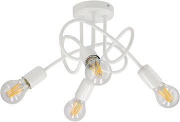 ПОТОЛОЧНЫЙ ПОДВЕСНОЙ СВЕТИЛЬНИК LOFT 4xE27 БЕЛЫЙ