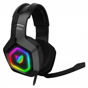 ONIKUMA K10 НАКЛАДНЫЕ ПРОВОДНЫЕ ИГРОВЫЕ НАУШНИКИ СО СВЕТОДИОДНЫМ МИКРОФОНОМ RGB