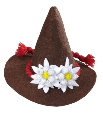 KAPELUSIK BAWARSKI MINI OKTOBERFEST KAPELUSZ