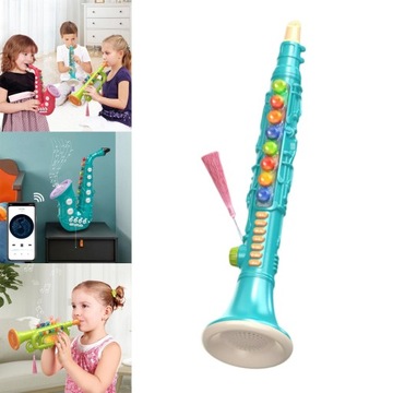 Zabawki Muzyczne Instrumenty Dęte Zielony Klarnet