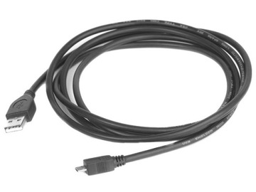 КАБЕЛЬ microUSB USB 2.0 1,8 М ЧЕРНЫЙ для зарядки телефона и передачи данных