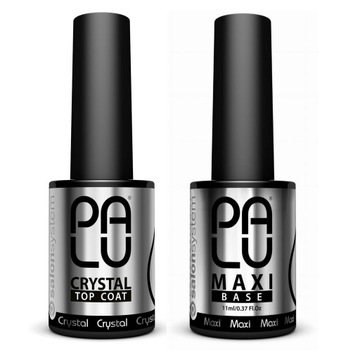 ZESTAW PALU TOP coat CRYSTAL NO WIPE + BAZA MAXI 11g