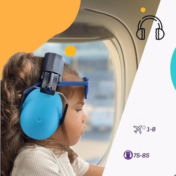 ЗВУКОВОЕ ЗАТЕЛЕНИЕ, ЗАЩИТНЫЕ НАУШНИКИ ДЛЯ ДЕТЕЙ 3+, СИНИЕ