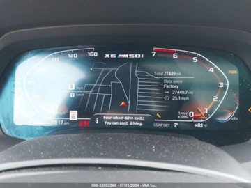 BMW X6 G06 2022 BMW X6 2022r, M50I, 4.4L, XDrive 4.4 Benzyna 523KM, zdjęcie 9