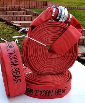 ПОЖАРНЫЙ ШЛАНГ RED WEB Для ВОДНЫХ Насосов Септики Мотопомпы 2 дюйма, 30 м