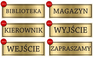 TABLICA na Drzwi Oznaczenia BIURO Kierownik Wzory
