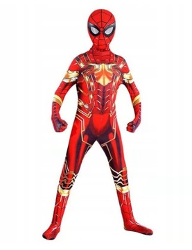 KOSTIUM STRÓJ SPIDERMAN STALOWY