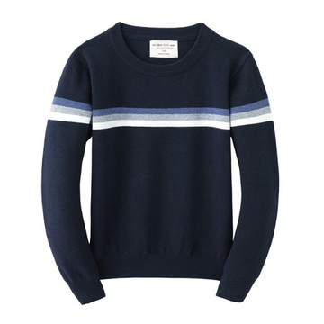 sweter z okrągłym szyi z czystej bawełny 4M4