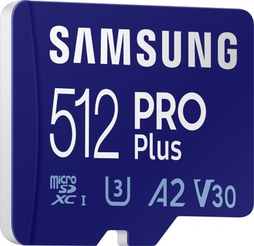 Samsung 512 ГБ microSDXC PRO Plus 160 МБ/с (2021 г.)
