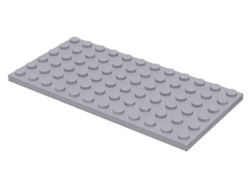 LEGO 3028 PŁYTKA 6x12 JASNO SZARA LBG NOWA (10g)
