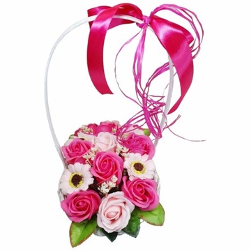 Букет-корзина из мыльных цветов АРОМАТНЫЙ УНИКАЛЬНЫЙ ПОДАРОК ​​ПОДАРОК ​​ДЛЯ ЖЕНЩИНЫ