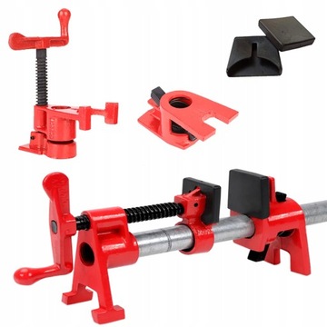 БЕСКОНЕЧНЫЙ ТРУБЧАТЫЙ ЗАЖИМ ДЛЯ ПЛОТИ, 4 ШТ. 3/4