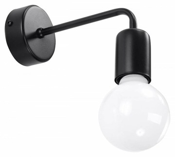 Lampa ścienna, kinkiet DUOMO czarny loft