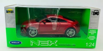 АВТОМОБИЛЬ МЕТАЛЛ МОДЕЛЬ WELLY AUDI TT 2014 1:24 ОТКРЫТИЕ ДВЕРЕЙ ПОВОРОТ