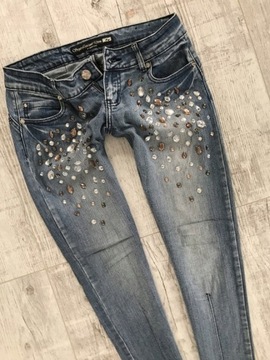 COOLCAT jeans rurki strecz spodnie 29 38