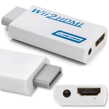 Adapter Wii Nintendo na HDMI + AUDIO AUX Konwerter Przejściówka Multi Out