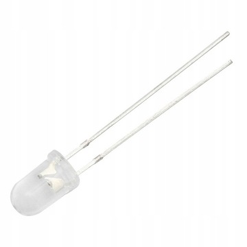 LED 5mm czerwony 14-23cd 10° x2szt