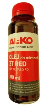 OLEJ 2T MIESZANKI PIŁY KOSY PODKASZARKI CZERWONY 0,1L API TC JASO AL-KO