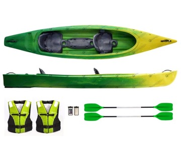 Комплект каяка RAFA + прочное весло, жилет
