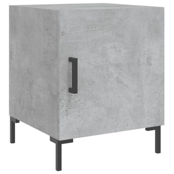 VidaXL Szafka nocna, szarość betonu, 40x40x50 cm