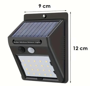 ГАЛОГЕННАЯ СОЛНЕЧНАЯ СВЕТОДИОДНАЯ ЛАМПА С ДАТЧИКОМ ДВИЖЕНИЯ И ЗАМЕРА, НАРУЖНАЯ
