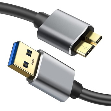 Kabel USB 3.0 A do zewnętrznego dysku twardego Micro o długości 0,5 m