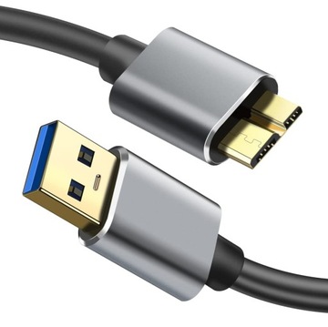 Zewnętrzny dysk twardy USB 3.0 A męski na Micro B 2m