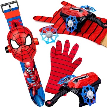 Spiderman Rękawica Wyrzutnia Sieć Zegarek Obrazki dla Dzieci