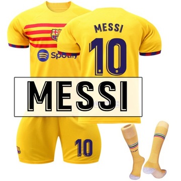 Komplet koszulek piłkarskich Barcelona away Nr 10 MESSI