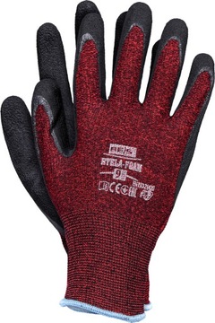Rękawiczki robocze spandex, lateks FOAM r.9(L)