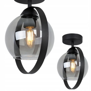 Lamp Sufitowa Nowoczesna Żyrandol Wisząca Szklana