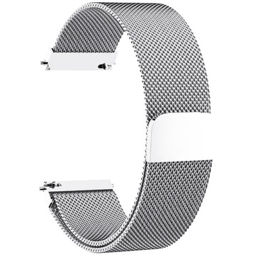 PASEK BRANSOLETA SREBRNA do GALAXY WATCH 4 20 MM