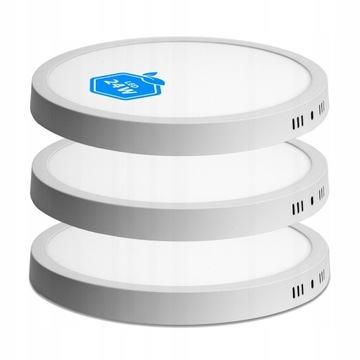 3x Panel LED NATYNKOWY PLAFON NIEMRUGAJĄCY 24W CCD