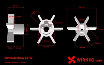 Bestway 58113 Насос для бассейна Lay-Z-Spa, стальная ось