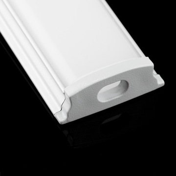 Profil do Taśm LED aluminiowy NATYNKOWY 1m + KLOSZ