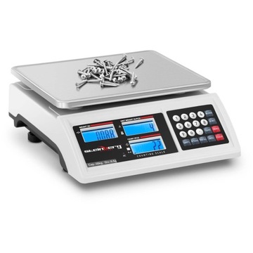 Коммерческие весы со счетным ЖК-дисплеем RS232 30 000 г/0,5 г