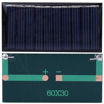 2X PANEL SOLARNY OGNIWO SŁONECZNE 50MA 30*60*3MM