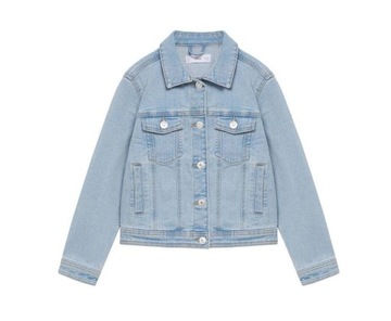 MANGO kurtka katana jeansowa jasno niebieska 110