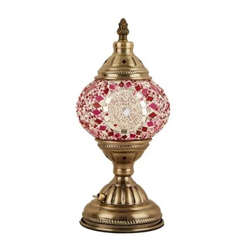 Romantic Vintage Tiffany Turkish Style Desk Lamp Rechargeable Mosaic~8934