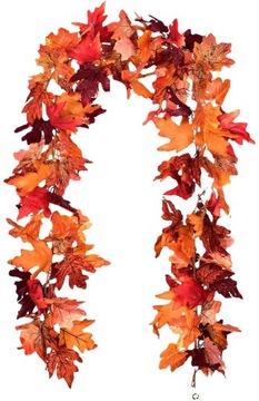2X Girlanda Liści Klonu HALLOWEEN DEKORACJA 3.5M
