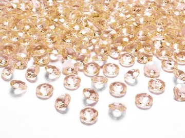 Diamentowe konfetti, złoty, 12mm 100 szt.