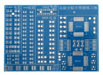 Układ do nauki lutowania SMD 110 elementów Duża PCB