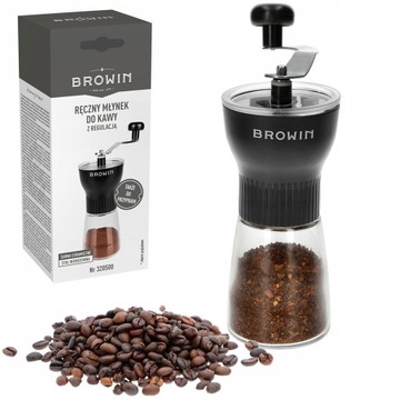 Ручная кофемолка для помола кофе и соли с регулировкой в ​​ПОДАРОК