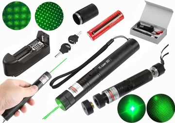 WSKAŹNIK LASEROWY LASER ZIELONY MOC 50000 mW 80 km